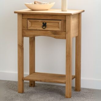 Corona 1 drawer console table