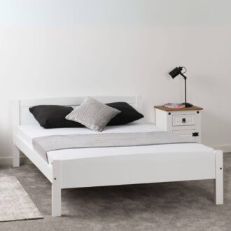 Amber White Double Bed