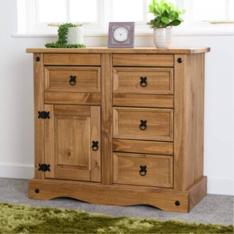 Corona 1 door 4 drawer sideboard