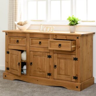 corona 3 drawer 3 door sideboard