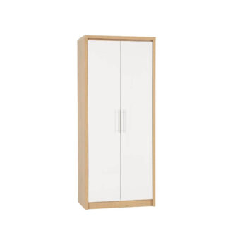 Seville white 2 door wardrobe