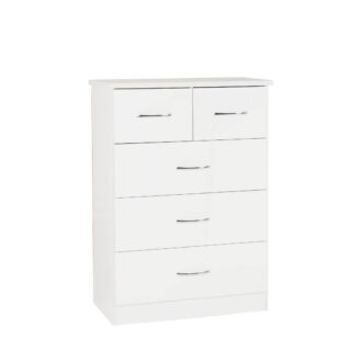 nevada white 3 2 drawer chest