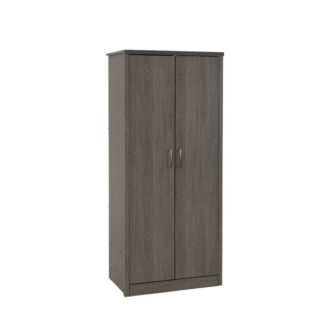 lisbon dark 2 door wardrobe