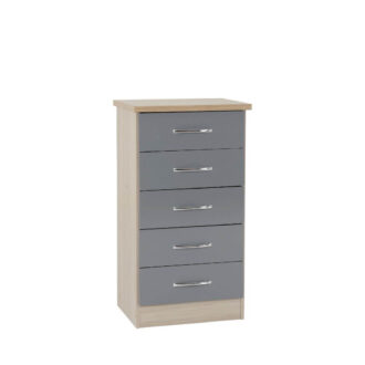 NEVADA GREY 5 drawer chest