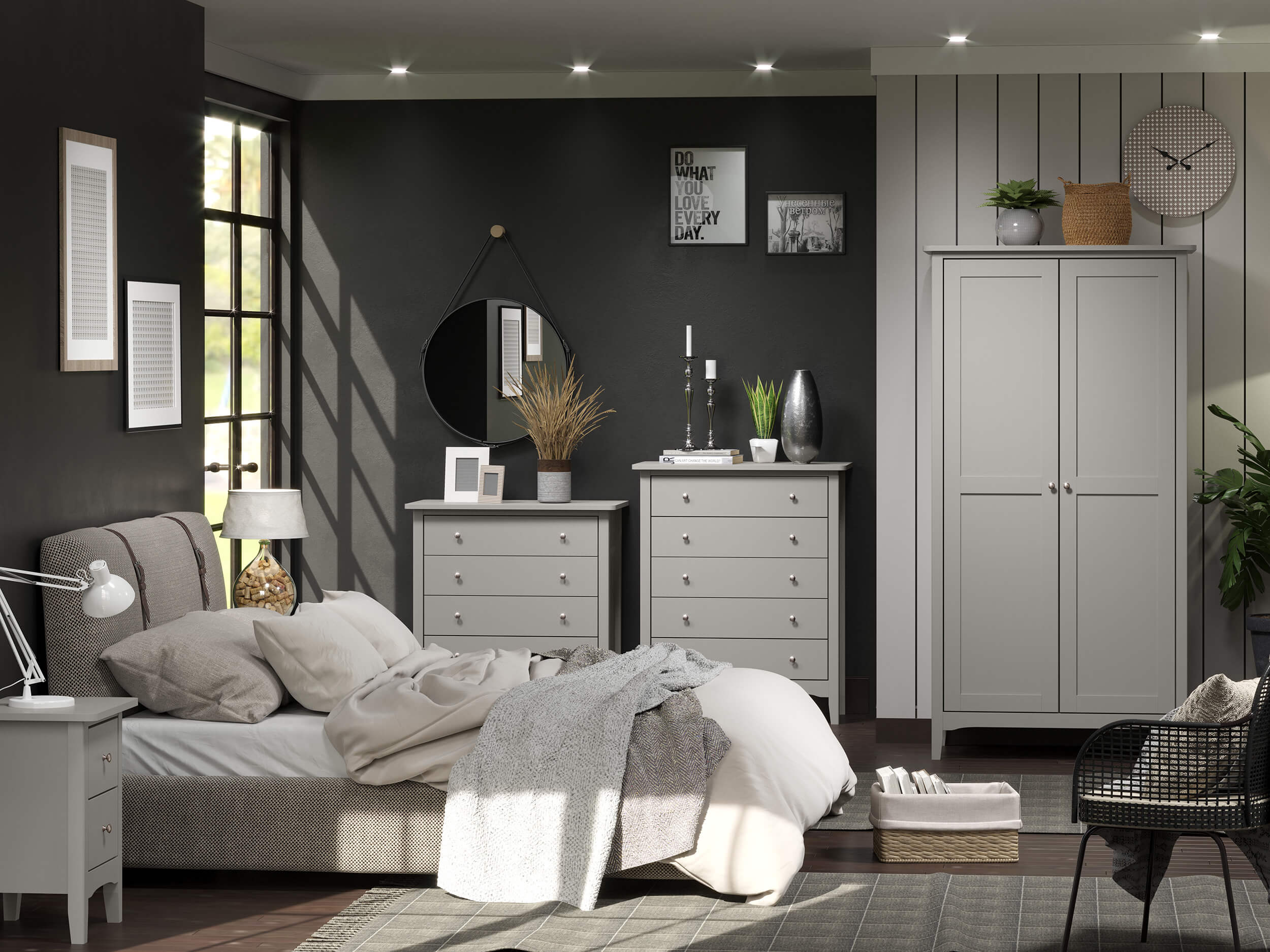 Como Grey Bedroom Range