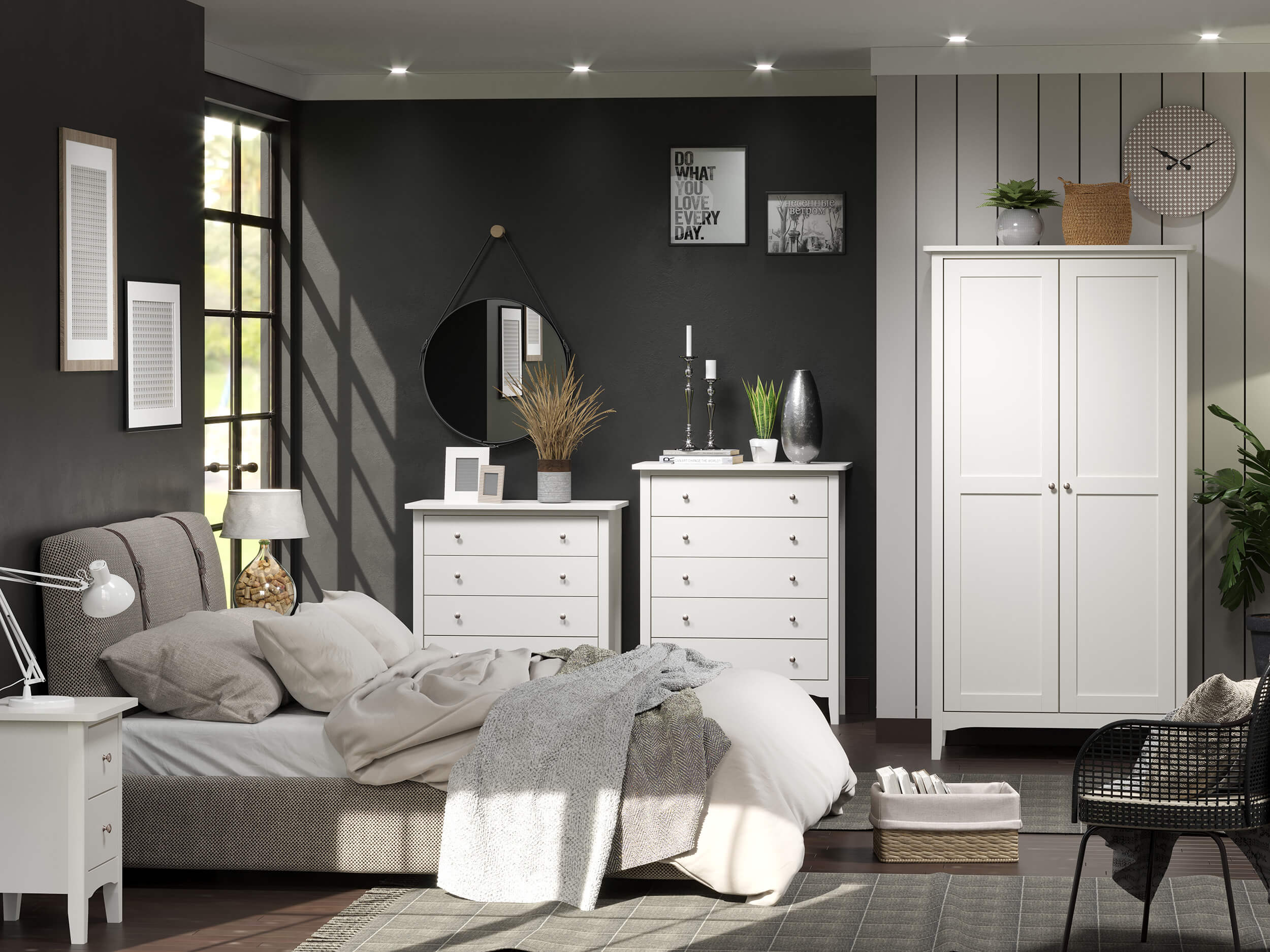 Como White Bedroom Range