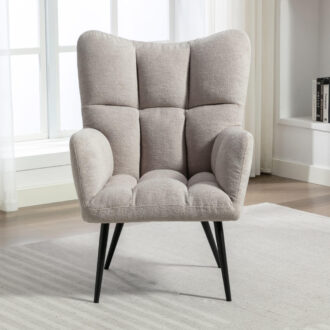 Reese Accent Chair - Light Grey