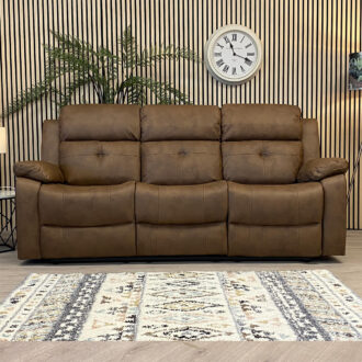 Gilmore 3 Seater Sofa - Brown