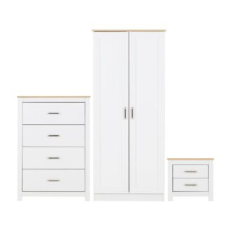 Portland Bedroom Trio - White Oak Effect