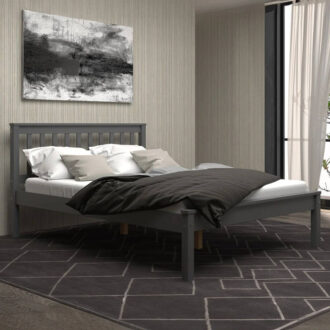 Rose Double Bed - Grey